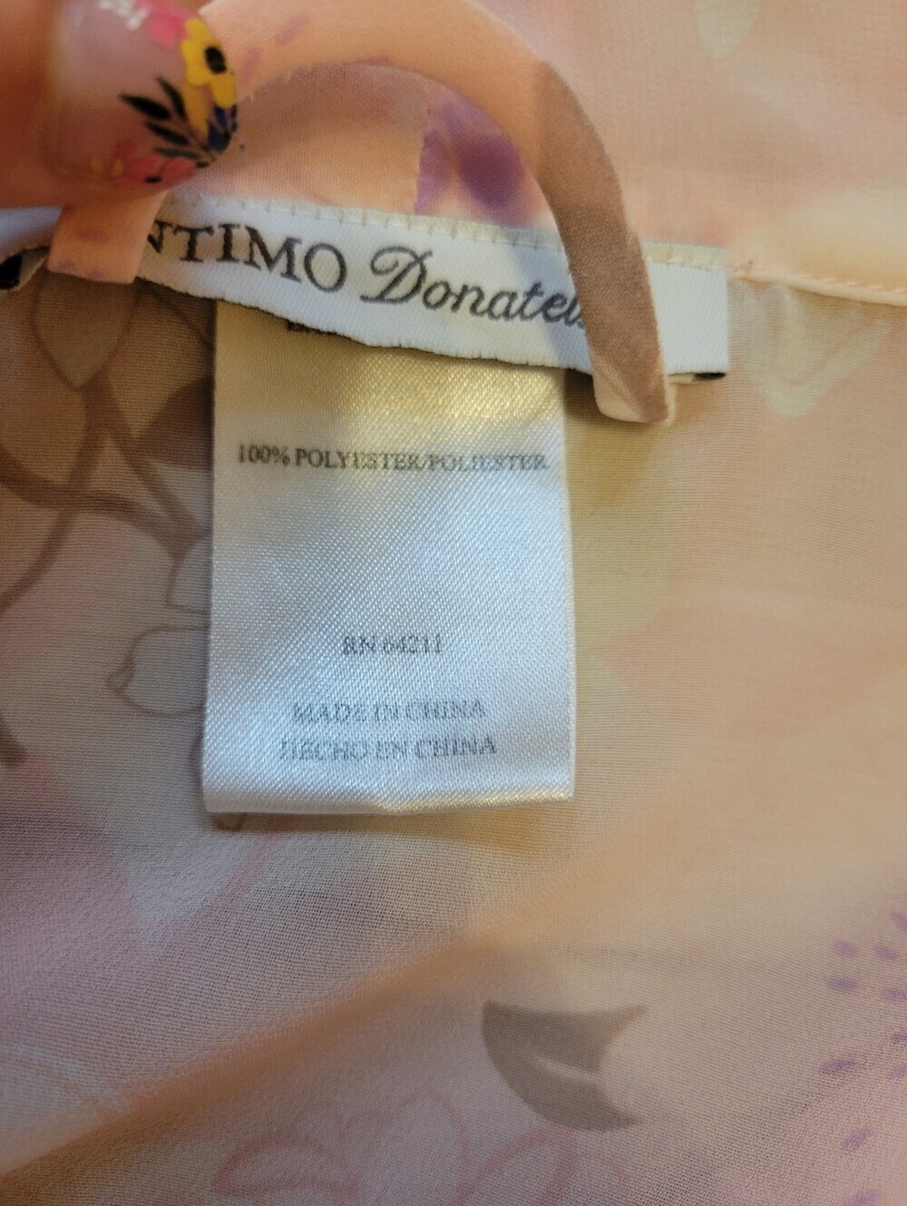 Intimo Pink Floral Wrap Robe - Picture 4 of 5